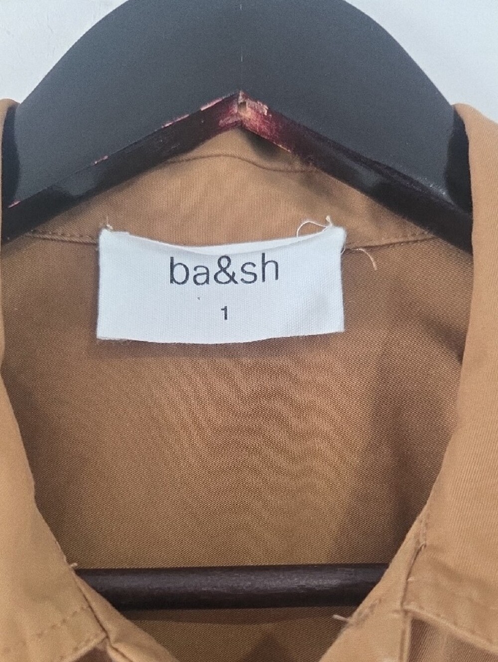 ba&sh Camel Utility Button-Front Jumpsuit - Picture 2 of 9